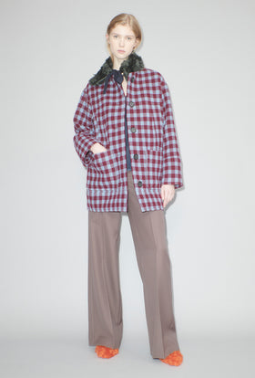 Brushed Vichy Mantel, Crimson from ODEEH 