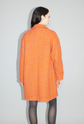Bouclé Tweed Mantel, Mandarin from ODEEH 