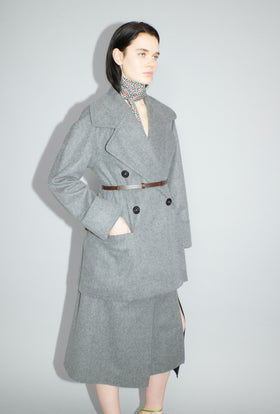 Original Light Loden Kurzmantel, Flannel Grey from ODEEH 