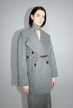 Original Light Loden Kurzmantel, Flannel Grey from ODEEH 