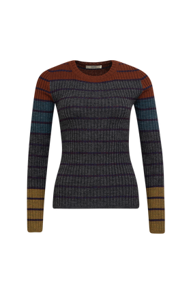 Placed Stripe Pullover, Shadow from ODEEH 