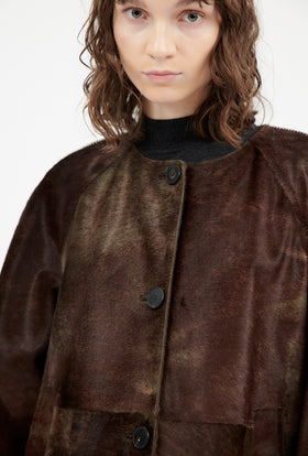 Cavallino Irregular Dyed Jacke, Tundra from ODEEH 