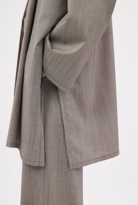 Light Weight Wool Mantel, Taupe from ODEEH 
