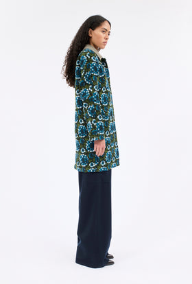 TERRY JACQUARD Mantel, Dark Peacock from ODEEH 