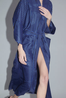Graphic Hounds Tooth Kimono, Admiral from ODEEH 