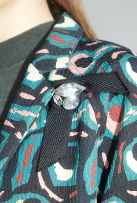 Brush Strokes Jacke, Lake Green from ODEEH 