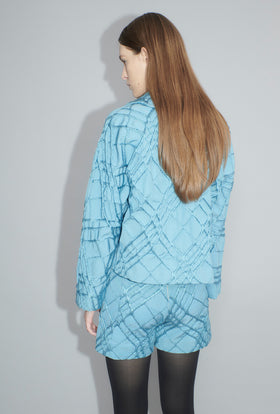 Relief Rhombs Jacke, Himmelblau from ODEEH 