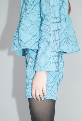 Relief Rhombs Jacke, Himmelblau from ODEEH 