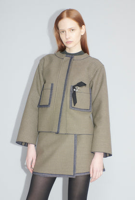 Bounded Denim Jacke, Khaki from ODEEH 