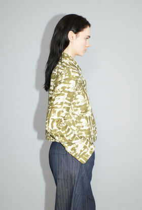 Blow-Up Texture Jacke, Goldolive from ODEEH 