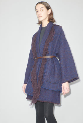 Giant Heringbone Jacke, Delphinium from ODEEH 