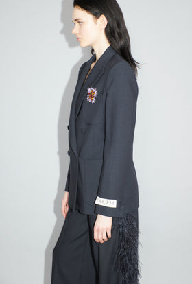 Struct. Tropical Blazer, Slate from ODEEH 