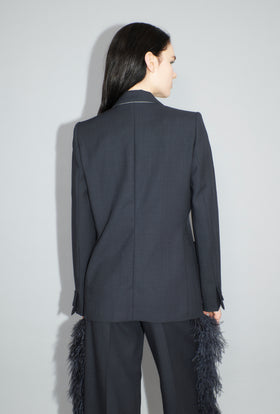 Struct. Tropical Blazer, Slate from ODEEH 