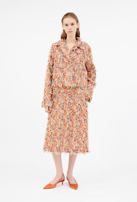 Multicolor Fringes Jacke, Candy from ODEEH 