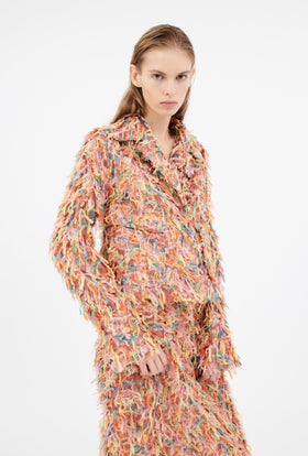Multicolor Fringes Jacke, Candy from ODEEH 