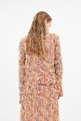 Multicolor Fringes Jacke, Candy from ODEEH 