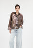 Painted Peonies Jacke, Dark Olive from ODEEH 