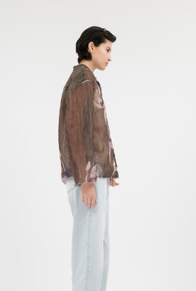 Painted Peonies Jacke, Dark Olive from ODEEH 