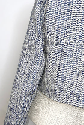 Italian Denim Serge Jacke, Silvery Blue from ODEEH 