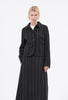 Bold Pin Stripe Jacke, Charcoal from ODEEH 