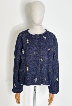 Heavy Wool Denim Jacke, Ink from ODEEH 