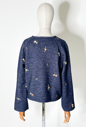 Heavy Wool Denim Jacke, Ink from ODEEH 