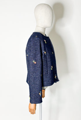 Heavy Wool Denim Jacke, Ink from ODEEH 