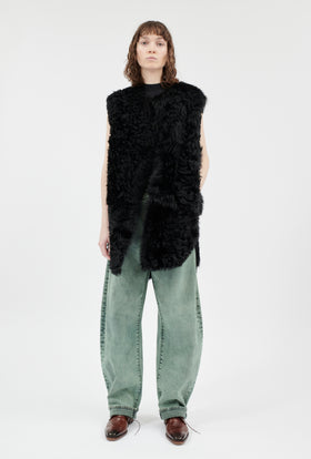 Tigrado Sheep Fell Weste, Jet Black from ODEEH 