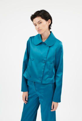 Stretch Duchesse Jacke, Peacock from ODEEH 