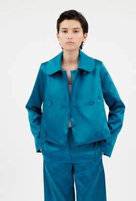 Stretch Duchesse Jacke, Peacock from ODEEH 