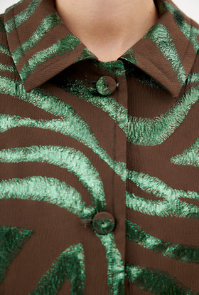 Fancy Zebra Jacke, Teal from ODEEH 