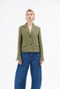 Hemp Tweed Jacket, Dark Khaki from ODEEH 