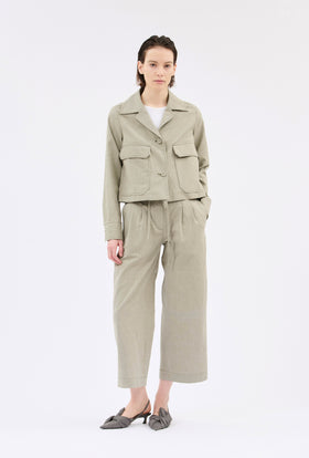 Crinkled Oxford Jacke, Putty from ODEEH 