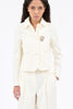 Structured Cotton / Linen Jacke, Off White from ODEEH 
