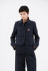 Organdi Stripe Jacke, Ink from ODEEH 