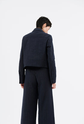 Organdi Stripe Jacke, Ink from ODEEH 