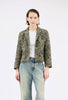 Destructured Jacquard Jacket, Dark Khaki from ODEEH 