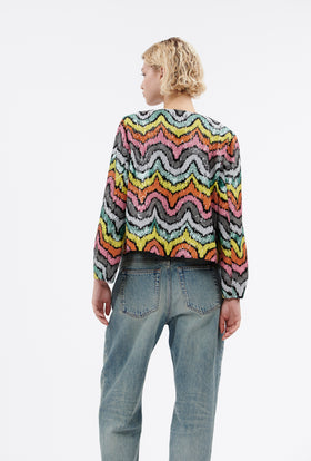 Zig Zag Wave Jacke, Multicolor from ODEEH 