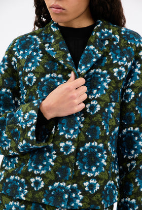 TERRY JACQUARD Jacke, Dark Peacock from ODEEH 