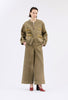 Cotton Damask Jacket, Dark Khaki from ODEEH 