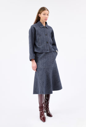 BRUSHED DOUBLE Serge Jacke, Indigo from ODEEH 