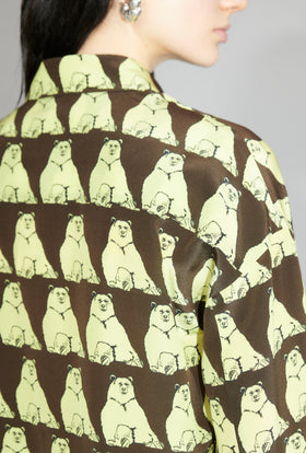 Relaxing Bears Bluse, Citrine from ODEEH 