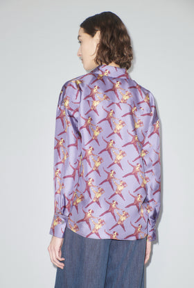 Dancing Dogs Bluse, Lavender from ODEEH 