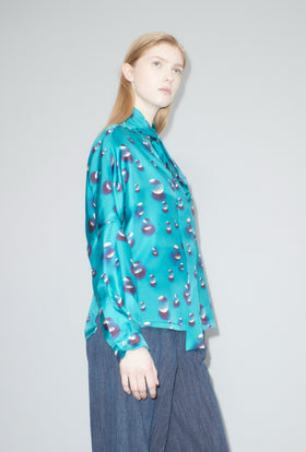 Airbrush Drops Bluse, Peacock from ODEEH 