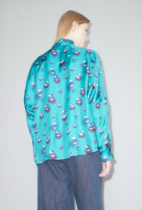 Airbrush Drops Bluse, Peacock from ODEEH 