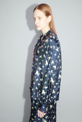 Poodle Meadow Bluse, Midnight from ODEEH 