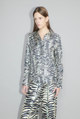 Op-Art Tree Bluse, Black White from ODEEH 
