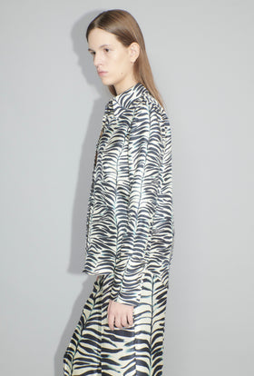 Op-Art Tree Bluse, Black White from ODEEH 