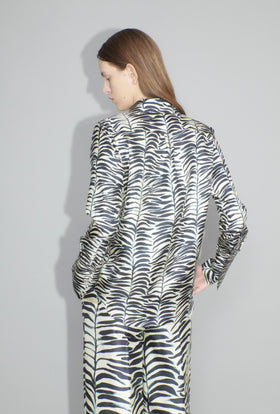 Op-Art Tree Bluse, Black White from ODEEH 