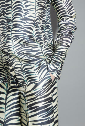 Op-Art Tree Bluse, Black White from ODEEH 